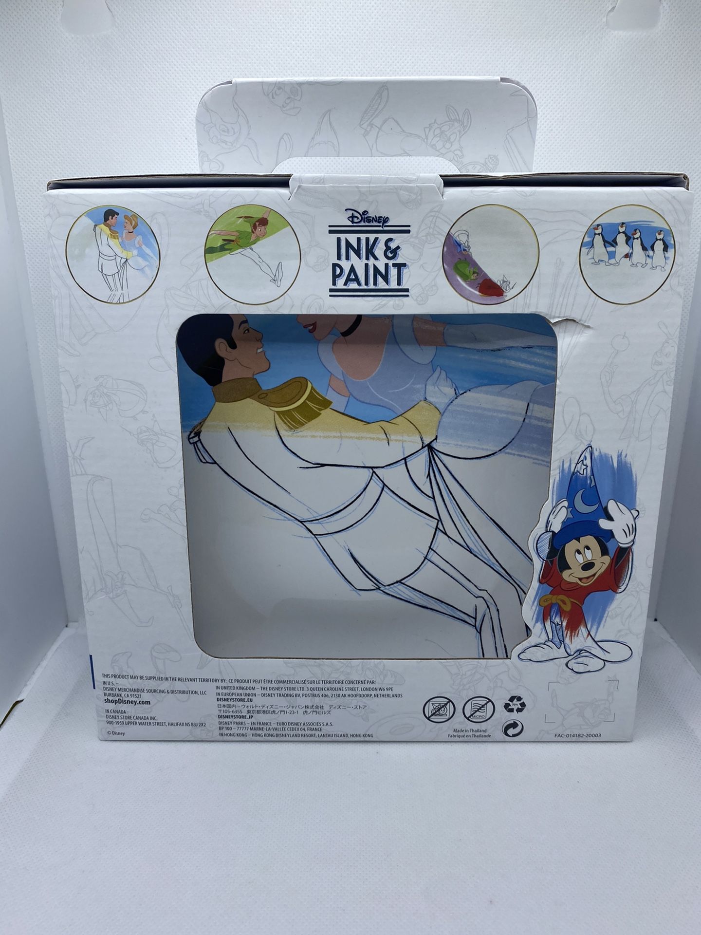 Disney Parks INK AND PAINT Salad Dessert Ceramic Plates 50-60s Movies NEW!!