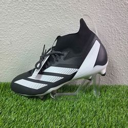 Adidas Adizero Impact+ Football Cleats Mens 14 Black White Mid Top IE1402