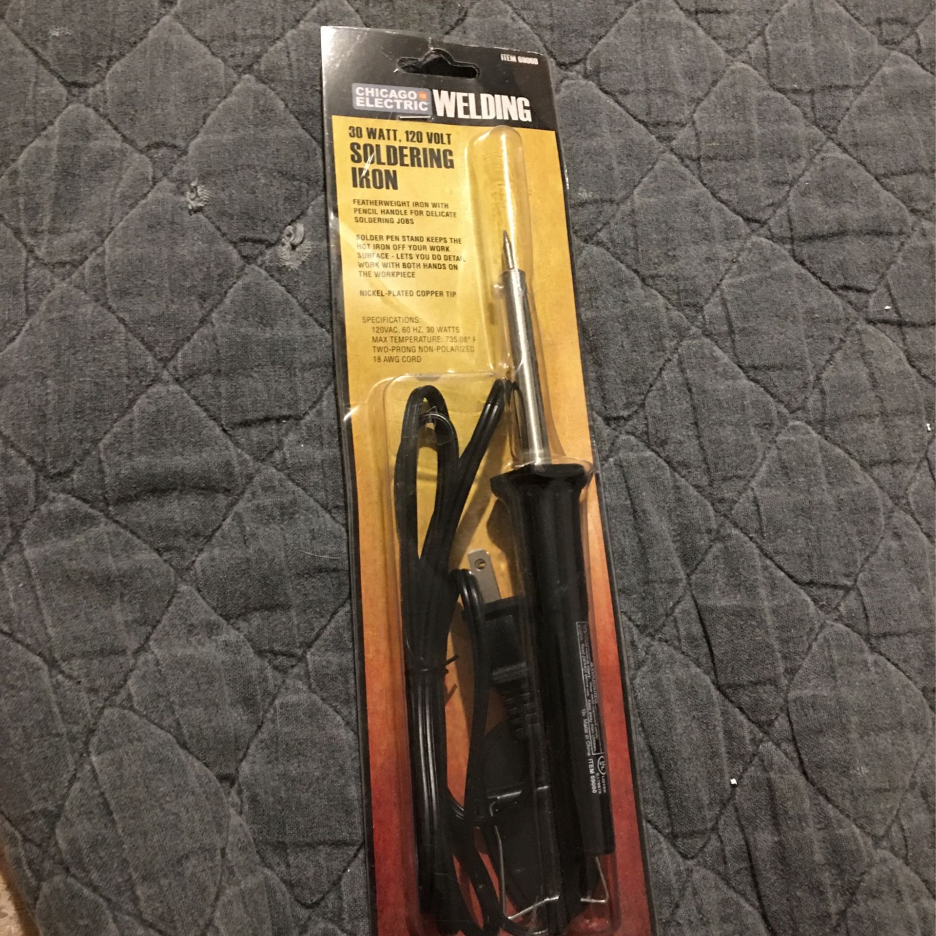Soldering Iron 30 Watt 120 Volt Chicago Electric