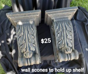 Wall Scones To Hold Up Shelf