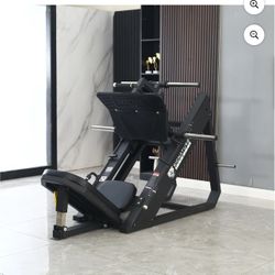 BalanceFrom Commercial Grade Plate Loaded Adjustable Leg Press Machine with Extra Plate Storage, 1000-Pound Capacity