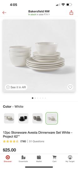 New 12 Piece Stonewear Dishes