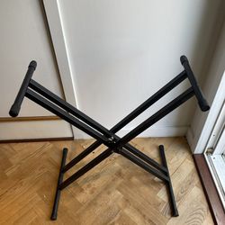 Keyboard Stand With Two Tier Stand Attachment 