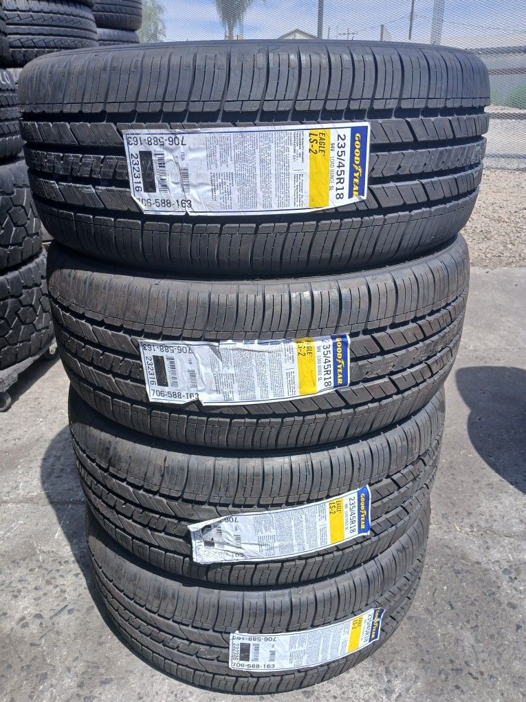Tires New Goodyear Eagle Ls2 235 45R18 $550×4 Install Mount And Balance 