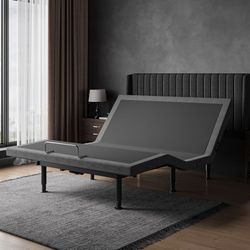 Full/Queen Size Adjustable Bed Frame - Elderly & Senior Friendly, Zero Gravity, Head/Foot Adjustment, Enhanced Comfort,900lbs Capacity