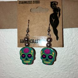 Handmade Stainless Steel Drop Earrings By Drea