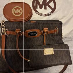 MK Handbag & Makeup Bag 