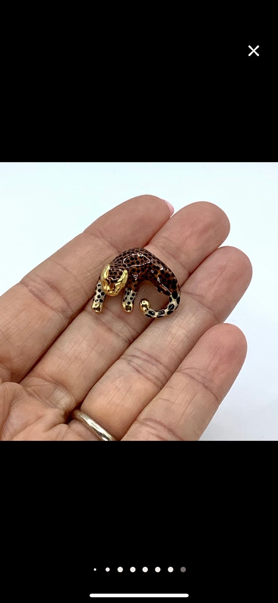 14k Leopard Enable Gold Charm