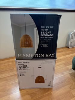 Highler Light Pendant Natural Rattan Shade