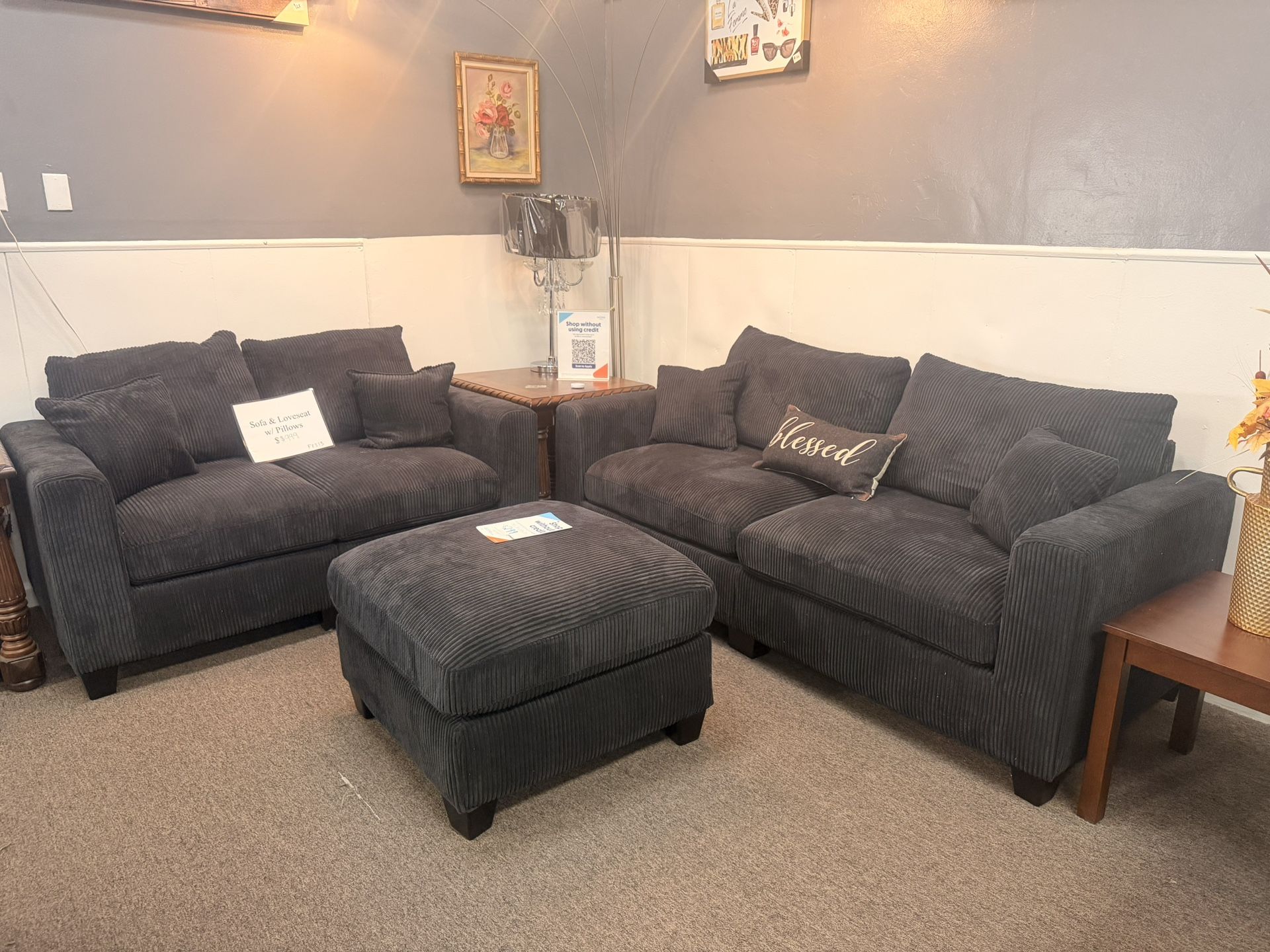 Sofa & Loveseat  w /ottoman