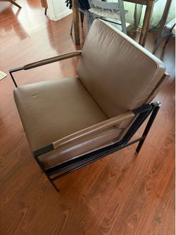 Puckman Leather Accent Chair