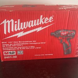 Milwaukee 1/4 Hex Screwdriver Kit.