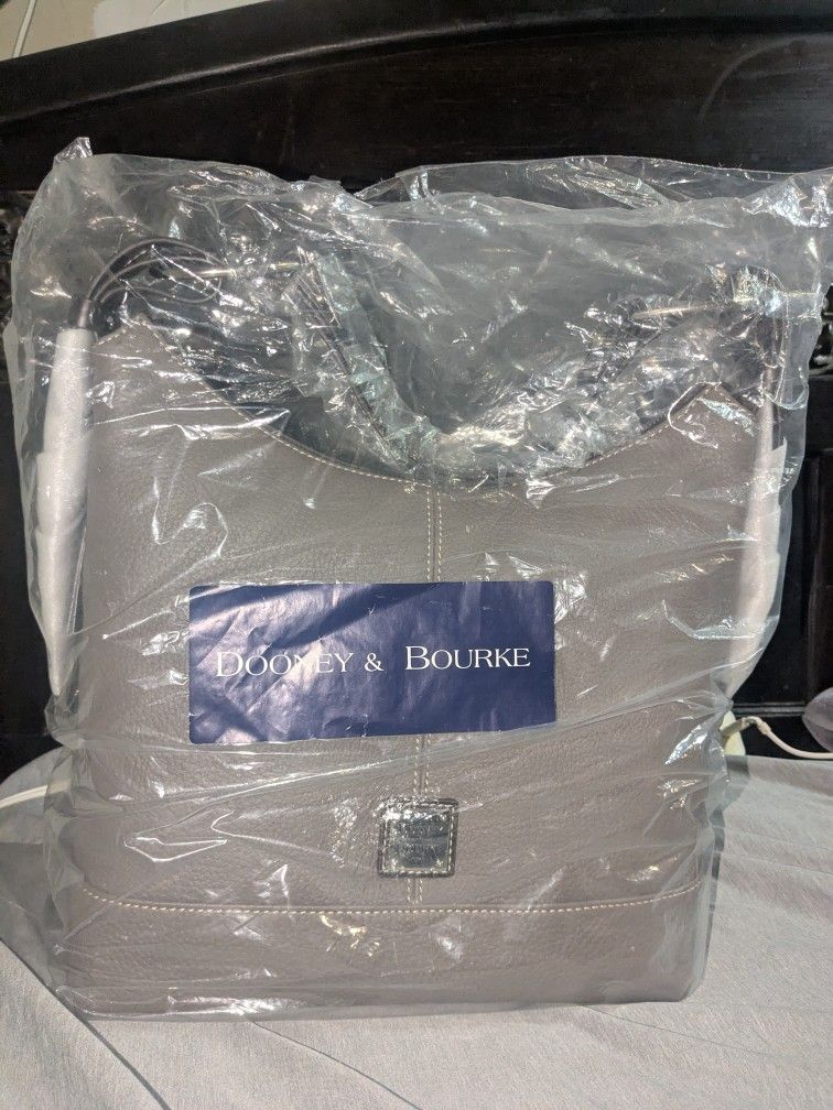 Dooney & Bourke Pebble Leather Hobo Handbag Gracie Elephant