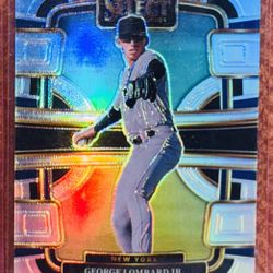 George Lombard Jr  2024 Panini Prizm Chrome #92 Silver Rainbow Holo RC 