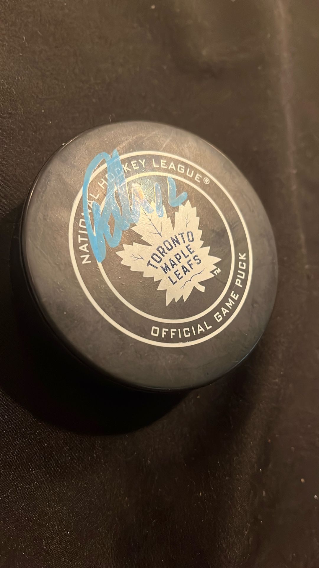 Patrik Laine signed puck authenticated