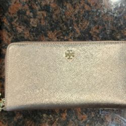 Tory Burch Rose Gold Wallet/Wristlet
