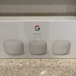 NEW Google Nest WiFi Router & 2 Points w/Sound