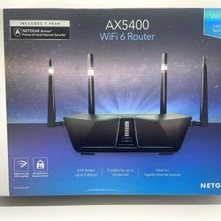 Netgear Nighthawk AX6 RAX54S AX5400 WiFi 6 Router 6-Stream Wireless Router Wifi6