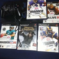 Ps2 With 5 Games 