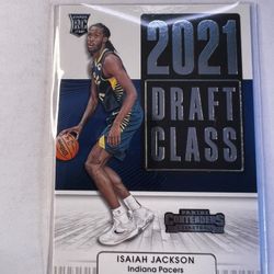 Panini Isaiah Jackson Rookie 2021-22 Panini Contenders Draft Class No. 22 Indiana Pacers
