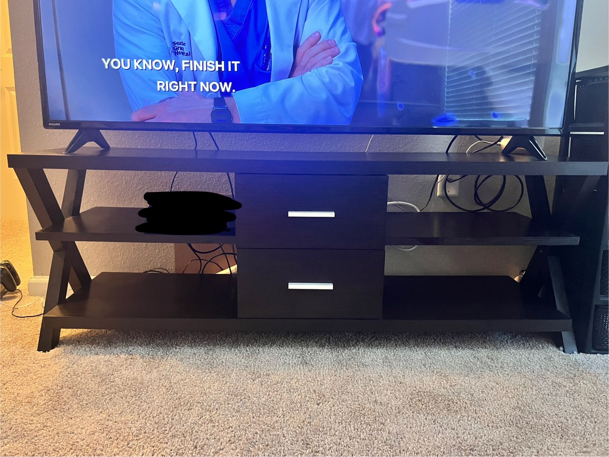 Dark Brown TV Console 