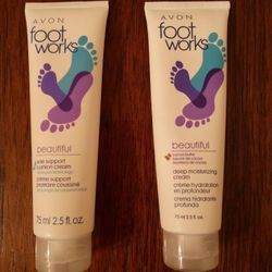 Avon Footworks Beautiful Lot Of 2 Different Ones