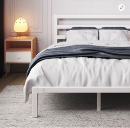 Queen Bed Frame + Premium Mattress – Like New!
