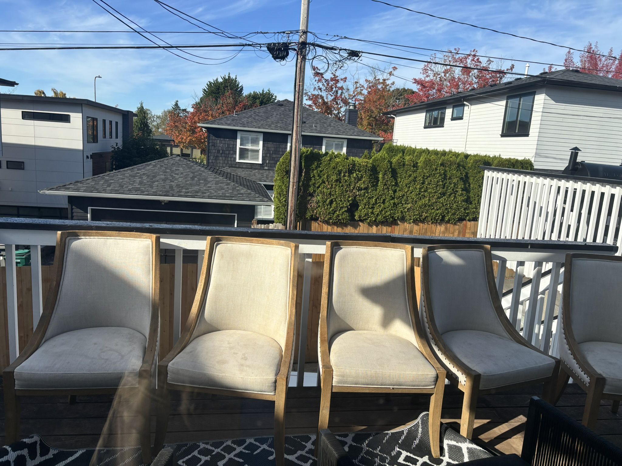 Restoration Hardware Dining Chairs | Beige Linen Will Need Reupholstering 