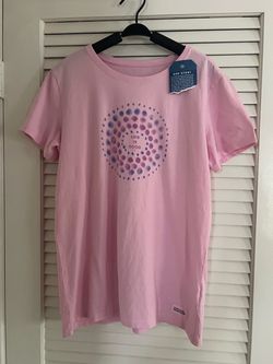 NEW Life is Good Women’s Crusher Tee Shirt and Canvas Tote Bag