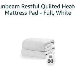 Full Quilted Heated Mattress Pad