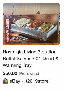 Buffet server and warming tray