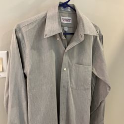 Long Sleeve Men’s Dress Shirt 15/32 Grey