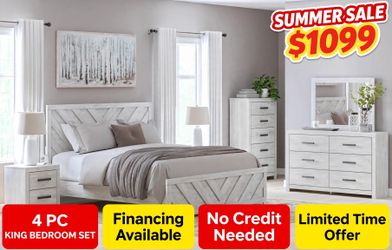 4PC king bedroom set