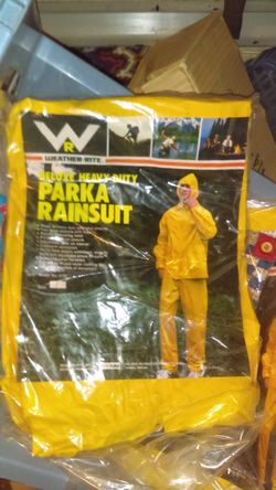 Rain suit size small or large $5 each