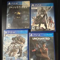 Video Game, Injustice 2, Destiny, Uncharted The Lost Legacy, Ghost Recon Breakpoint
