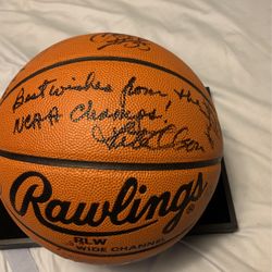 U Of A Championship Basketball Signed 