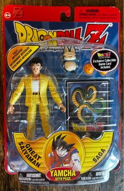 2002 DragonBall Z Great Saiyaman Saga Yamcha with Puar Figure Irwin Toy NIP