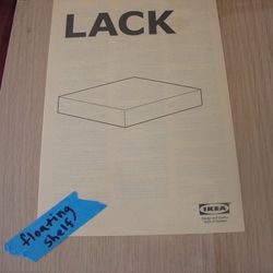 New Ikea LACK Floating Wall Shelf 11 3/4" X 10 1/4