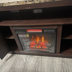 TV Stand With Built In Heater 