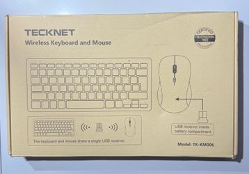 Brand New Tecknet Portable Wireless Keyboard and Mouse Combo