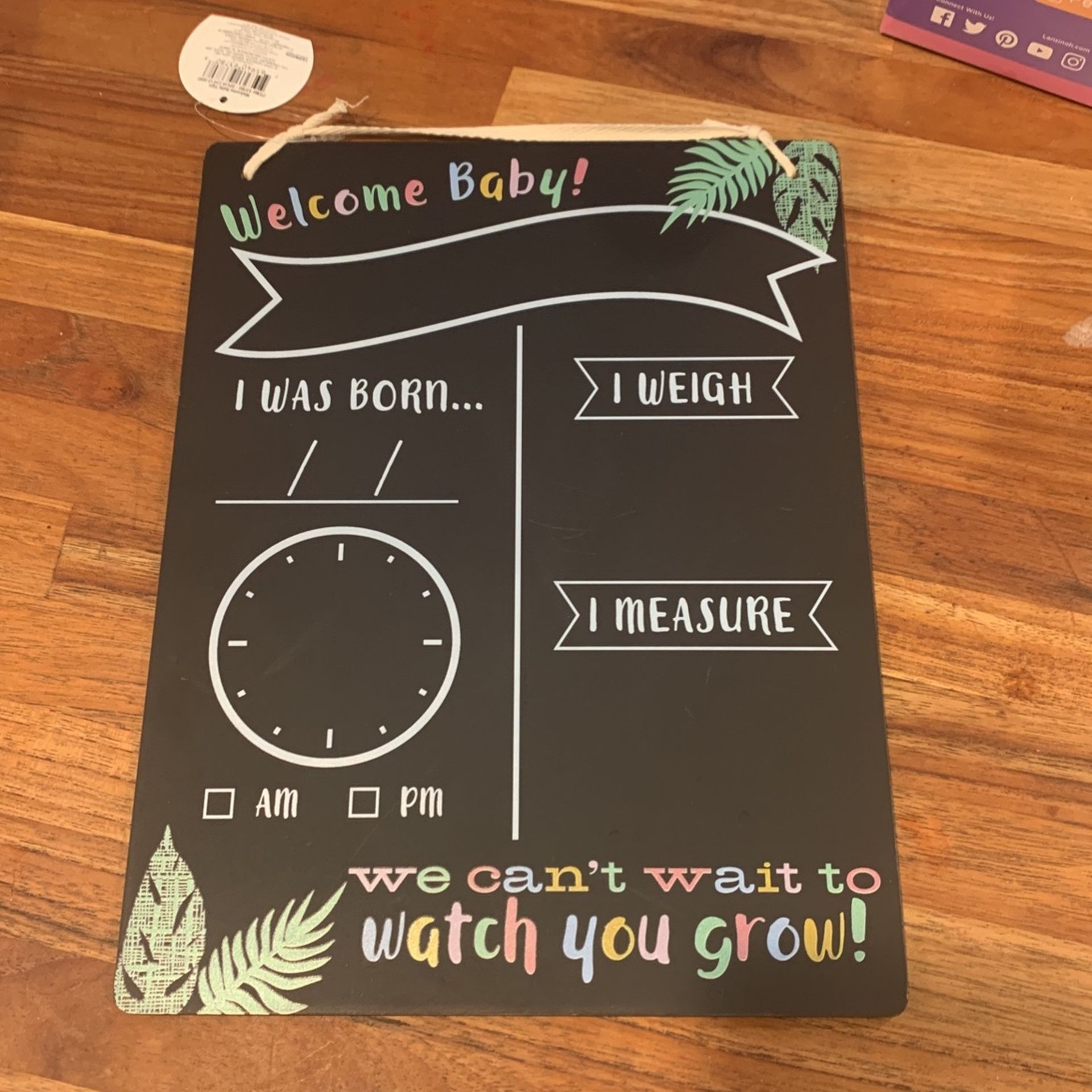 Reversible Chalkboard Sing