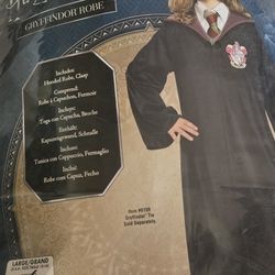 HARRY POTTERS GIRLS COSTUME LARGE 