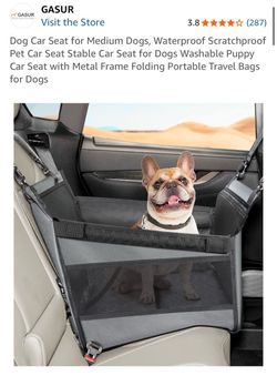 Dog Car Seat for medium sized dogs