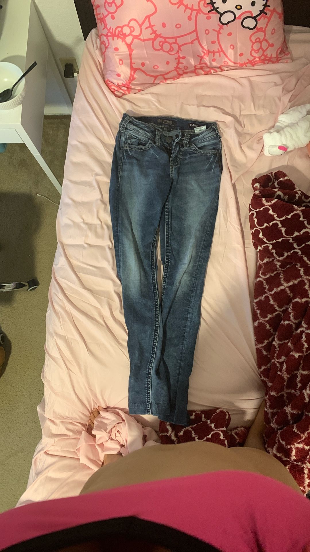 Y2K Silver Jeans 