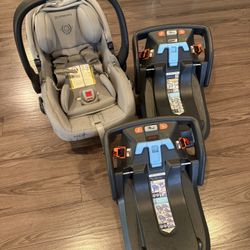 Uppababy Car Seat + 2 Bases 
