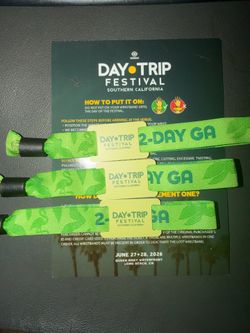 1 Day trip 2-Day Festival wistband