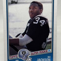 BO JACKSON 1988 Topps Super Rookie #327 Raiders Rookie Card