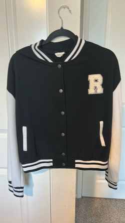Women’s large “R” letterman sweater