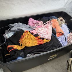 Huge Tubs Of Women’s Clothe 