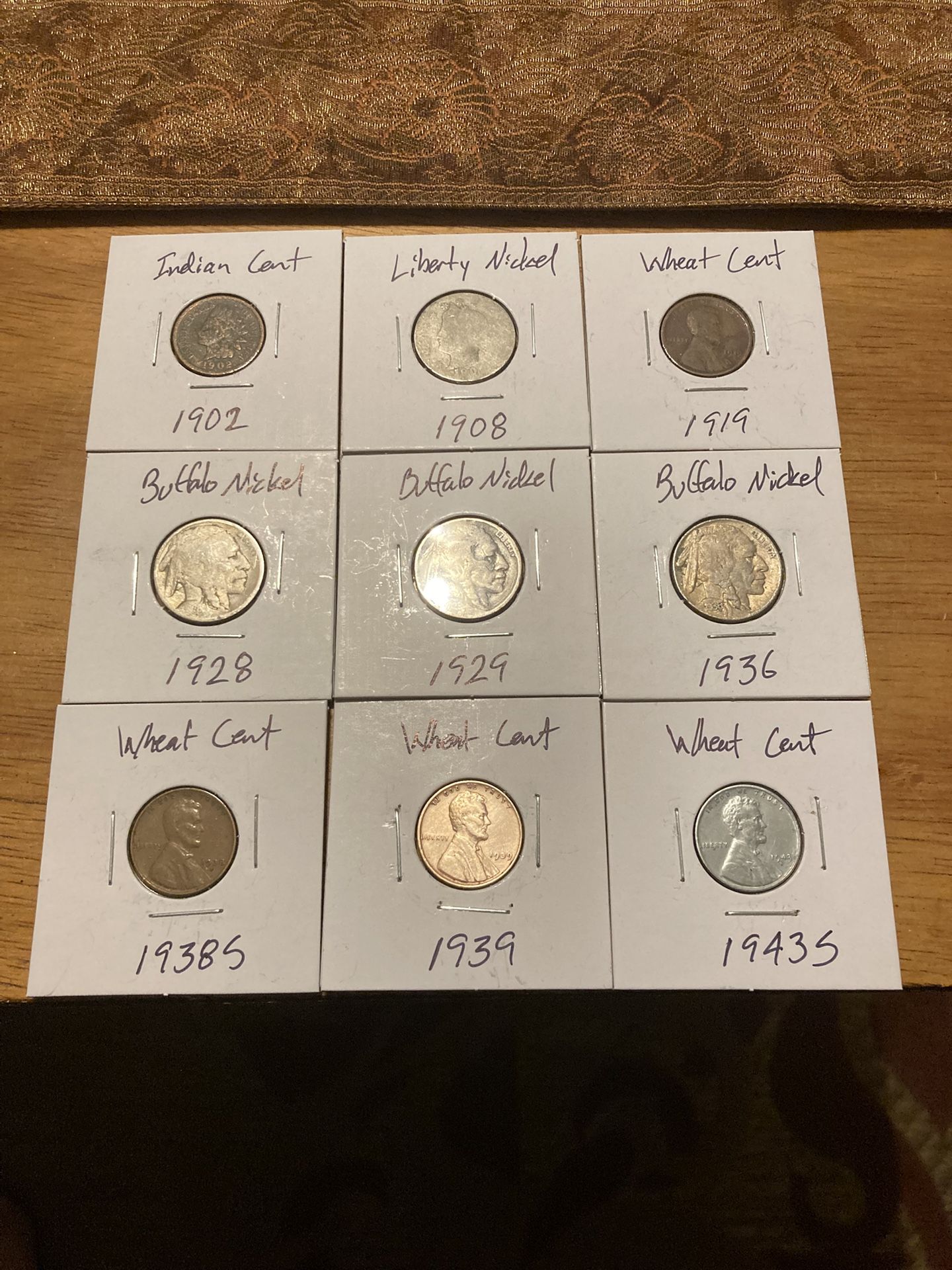 1902 Indian Coin Set